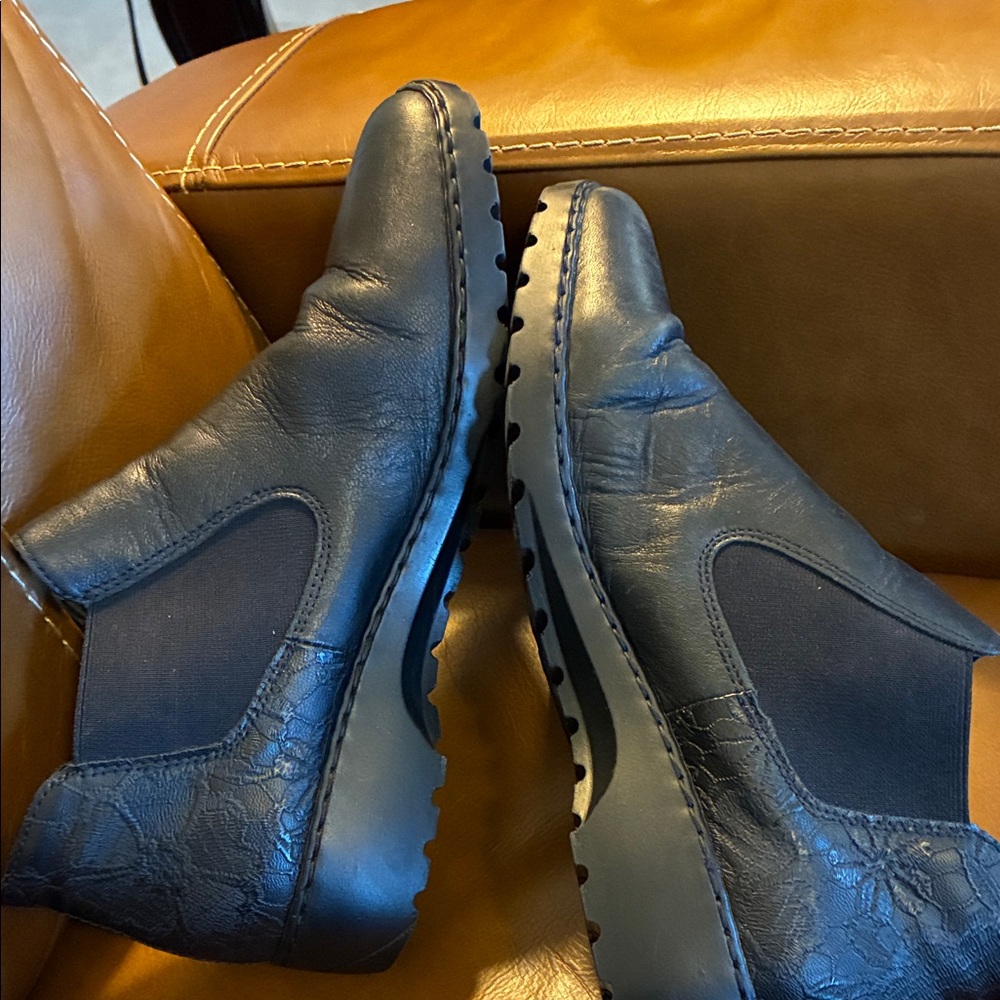 Rieker Women's Black Leather Ankle Boots